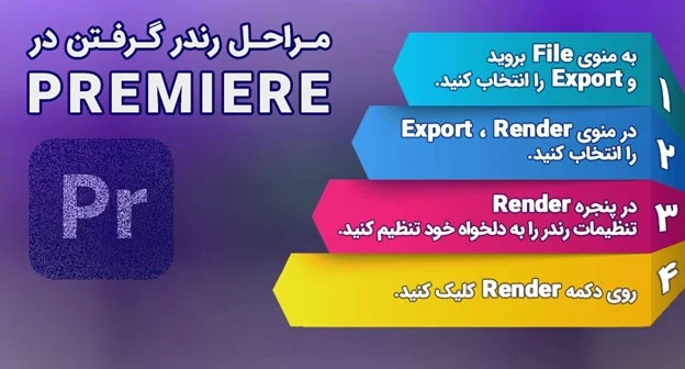 آموزش مراحل رندر گرفتن در premiere