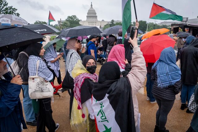 راهپیمایی هزاران نفری حامیان فلسطین در لندن، مونیخ و واشنگتن