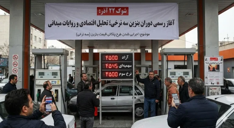 شوک ۲۲ آذر: آغاز رسمی دوران بنزین سه نرخی؛ تحلیل اقتصادی و روایات میدانی