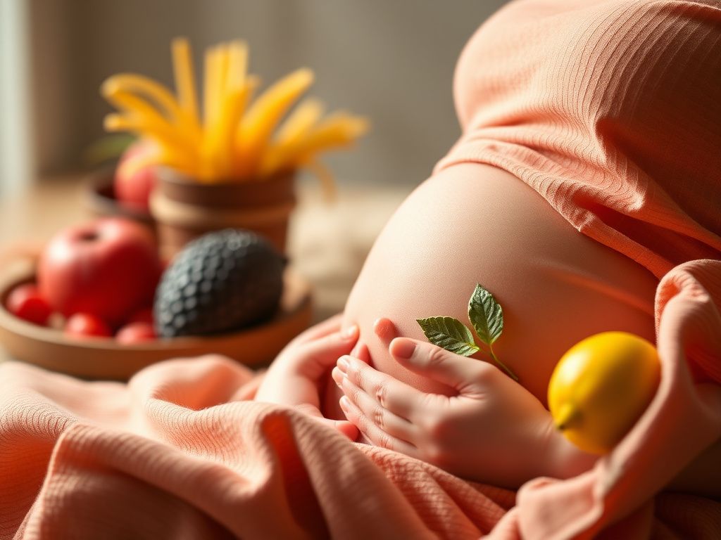 بارداری | پوست | تغذیه تاثیر خوراکی بر زیبایی جنین