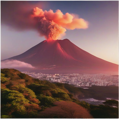آتشفشان های فعال ژاپن |آتشفشان ساکوراجیما Mount Sakurajima